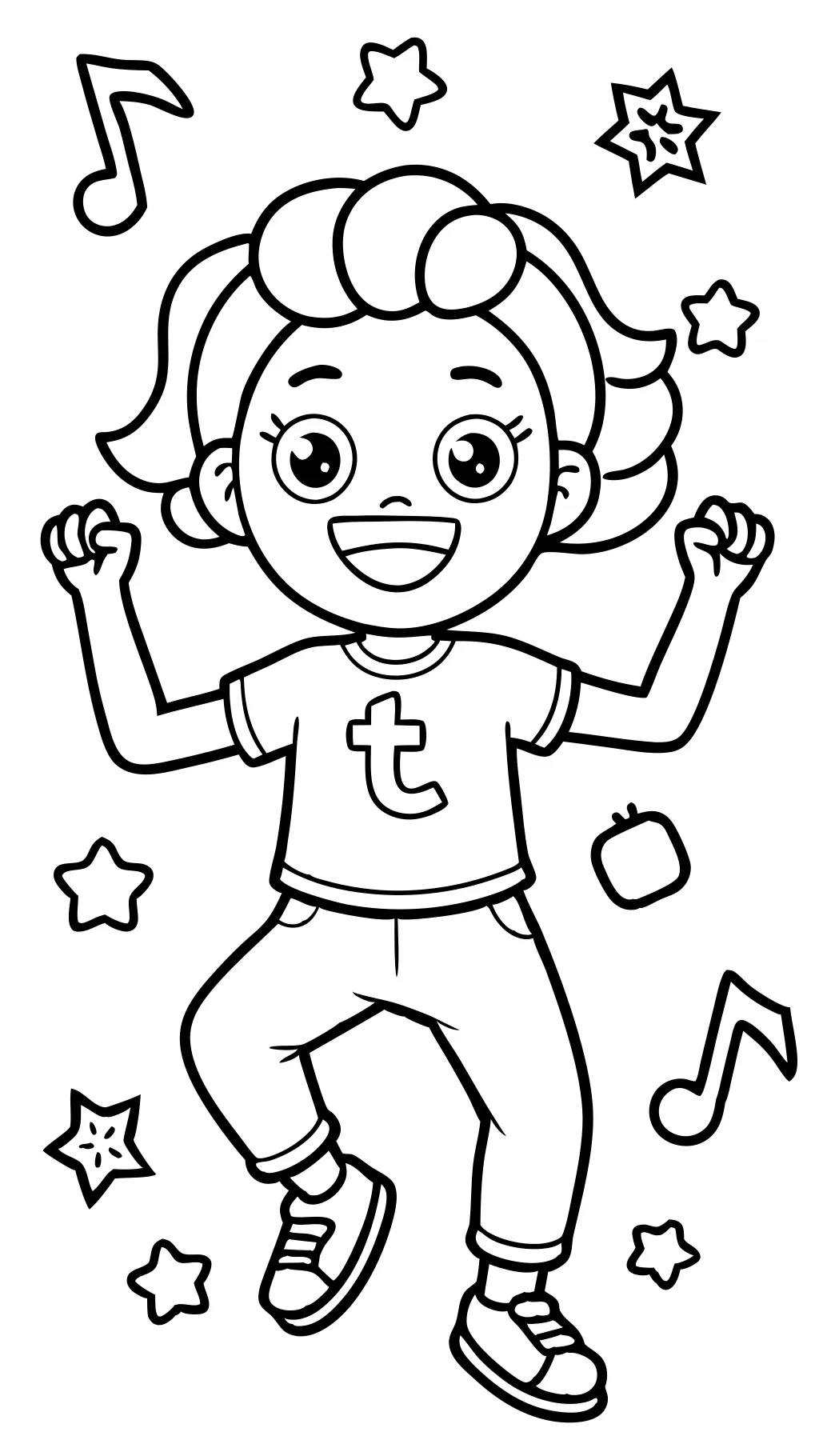 tiktok coloring pages